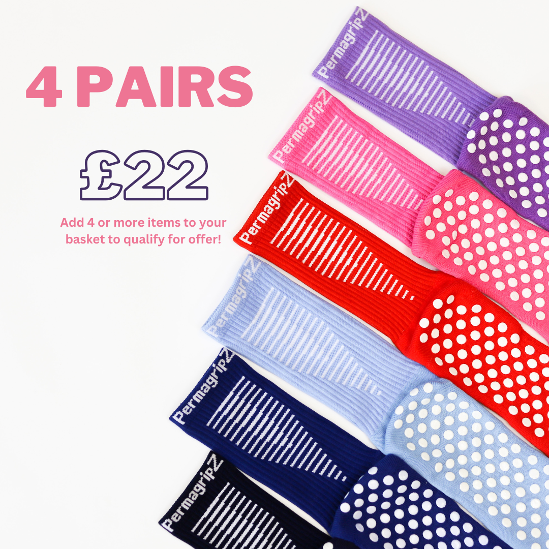 Photo of Grip socks with 4 pairs for £22 offer 